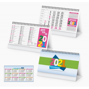 Calendario da Tavolo Multicolor Fluo