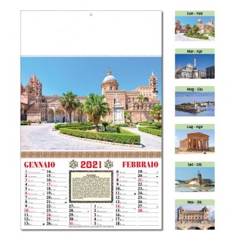 Calendario Illustrato Sicilia 