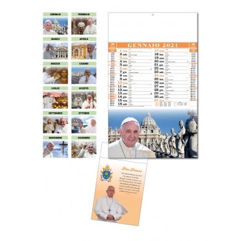 Calendario illustrato Papa Francesco 