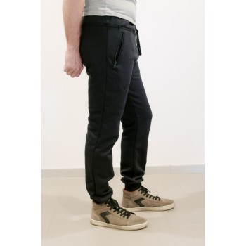 Pantalone Fit in Felpa Tasche con Zip - Vesti 