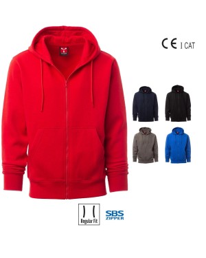 PONTIAC FELPA UOMO ZIP INTERA GARZATA 260G PAYPER
