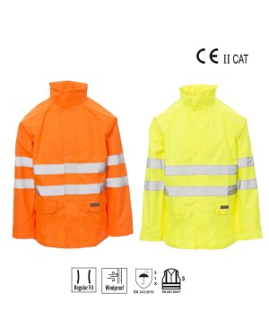 HURRICANE-JACKET Giacca antipioggia alta visibilità PAYPER HURRICANE-JACKET Giacca antipioggia alta visibilità PAYPER