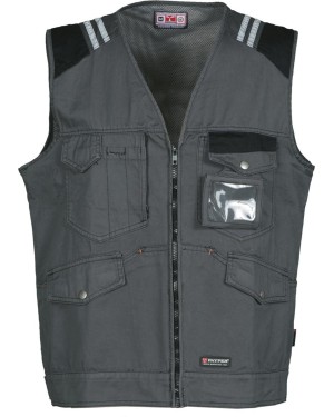 TUCSON GILET BICOLORE IN COTONE PAYPER