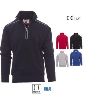 VANCOUVER FELPA MEZZA ZIP CON PROFILI 300 GR. PAYPER VANCOUVER FELPA MEZZA ZIP CON PROFILI 300 GR. PAYPER