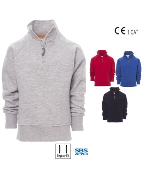 ZICO+ FELPA BAMBINOMEZZA ZIP PAYPER