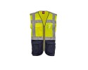 giallo fluo-blu navy
