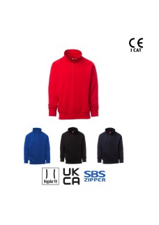 CARSON FELPA UOMO MEZZA ZIP GARZATA 260 GR. PAYPER