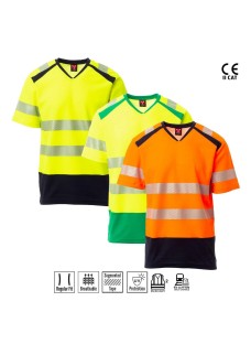 WAY T-SHIRT SCOLLO A V BICOLORE A/V PAYPER