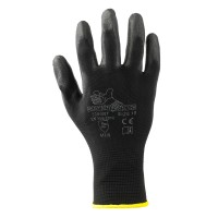 GUANTO POLIESTERE PU NERO 3350NT