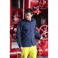 CAMICIA BLU NAVY MULTINORMA X80B