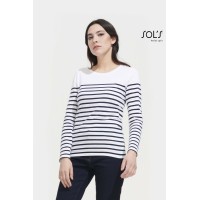 T-SHIRT DONNA MANICA LUNGA RIGATA MATELOT LSL WOMEN 03100 T-SHIRT DONNA MANICA LUNGA RIGATA MATELOT LSL WOMEN 03100