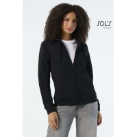 FELPA DONNA FULL ZIP CON CAPPUCCIO SPIKE WOMEN 03106