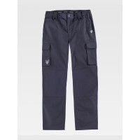 PANTALONE DA LAVORO MULTITASCHE ELASTICIZZATO CON RINFORZI B1432