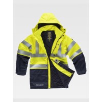 PARKA IMBOTTITO MULTIPROTEZIONE ALTA VISIBILITA CLASSE 2 B3795