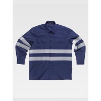 CAMICIA MANICA LUNGA BANDE RIFRANGENTI B8007 CAMICIA MANICA LUNGA BANDE RIFRANGENTI B8007