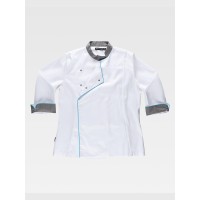 GIACCA CUOCO DONNA MANICA LUNGA TESSUTO ANTIMACCHIA B9242