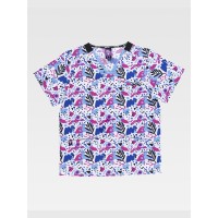 CASACCA UNISEX TESSUTO ELASTICIZZATO STAMPATO B9852