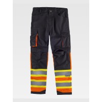 PANTALONE BANDE RIFRANGENTI PROTEZIONE ALLE GINOCCHIA C2618