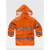 PARKA IMBOTTITO ALTA VISIBILITA E BANDE RIFRANGENTI C3200 PARKA IMBOTTITO ALTA VISIBILITA E BANDE RIFRANGENTI C3200
