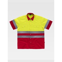 CAMICIA MANICA CORTA ALTA VISIBILITA E BANDE RIFRANGENTI C3812 CAMICIA MANICA CORTA ALTA VISIBILITA E BANDE RIFRANGENTI C3812