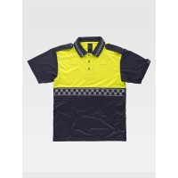 POLO MANICA CORTA BANDE RIFRANGENTI A QUADRI C3855 POLO MANICA CORTA BANDE RIFRANGENTI A QUADRI C3855