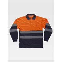 POLO MANICA LUNGA ALTA VISIBILITA CLASSE 1 C3891