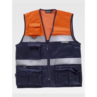 GILET MULTITASCHE LEGGERO ALTA VISIBILITA E BANDE RIFRANGENTI C4010 GILET MULTITASCHE LEGGERO ALTA VISIBILITA E BANDE RIFRANGENTI C4010