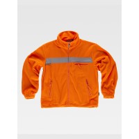 PILE ZIP INTERA ALTA VISIBILITA E BANDE RIFRANGENTI C4040