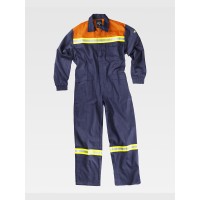 TUTA DA LAVORO TESSUTO IGNIFUGO SALDATURA BANDE RIFRANGENTI FLUORESCENTI C5090 TUTA DA LAVORO TESSUTO IGNIFUGO SALDATURA BANDE RIFRANGENTI FLUORESCENTI C5090