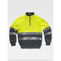 FELPA MEZZA ZIP ALTA VISIBILITA CLASSE 2 C9035 FELPA MEZZA ZIP ALTA VISIBILITA CLASSE 2 C9035