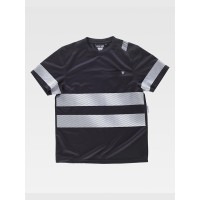 T-SHIRT BANDE RIFRANGENTI DISCONTINUE C9243 T-SHIRT BANDE RIFRANGENTI DISCONTINUE C9243