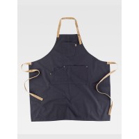GREMBIULE CON PETTORINA TESSUTO CANVAS M722 GREMBIULE CON PETTORINA TESSUTO CANVAS M722
