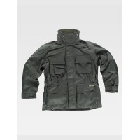 PARKA CON CAPPUCCIO IMBOTTITURA IN PILE STACCABILE S1130