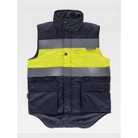 GILET INBOTTITO ALTA VISIBILITA E BANDE RIFRANGENTI S4032 GILET INBOTTITO ALTA VISIBILITA E BANDE RIFRANGENTI S4032