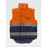 GILET IMBOTTITO TESSUTO OXFORD ALTA VISIBILITA CLASSE 1 S4035