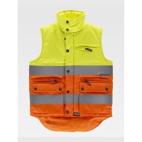 GILET IMBOTTITO TESSUTO OXFORD ALTA VISIBILITA CLASSE 2 S4036