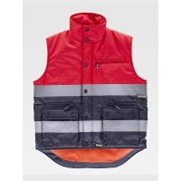 GILET IMBOTTITO TESSUTO OXFORD ALTA VISIBILITA CLASSE 1 S4037