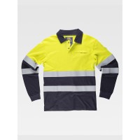 POLO MANICA LUNGA IGNIFUGO ANTISTATICO ALTA VISIBILITA CLASSE 1 S6591