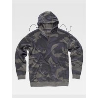 FELPA UNISEX CAPPUCCIO LEGGERA CAMOUFLAGE S8505 FELPA UNISEX CAPPUCCIO LEGGERA CAMOUFLAGE S8505
