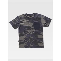 T-SHIRT MANICA CORTA CON TASCHINO CAMOUFLAGE S8520 T-SHIRT MANICA CORTA CON TASCHINO CAMOUFLAGE S8520