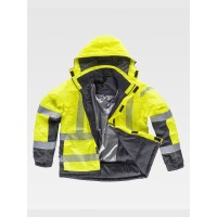 GIUBBOTTO ALTA VISIBILITA E BANDE RIFRANGENTI DISCONTINUE S9261