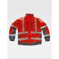 GIUBBOTTO ALTA VISIBILITA E BANDE RIFRANGENTI DISCONTINUE S9262