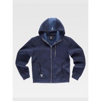 FELPA UNISEX CAPPUCCIO E ZIP S9485 FELPA UNISEX CAPPUCCIO E ZIP S9485